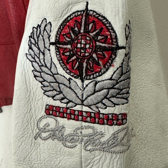 Vintage Dale Earnhardt Jr. Women's Large Wilson Leather Nascar Budweiser Jacket - Picture 7 of 10